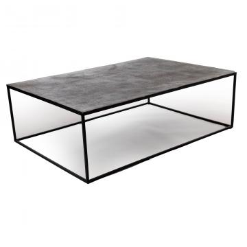 Table Basse Rectangulaire Alu Noire