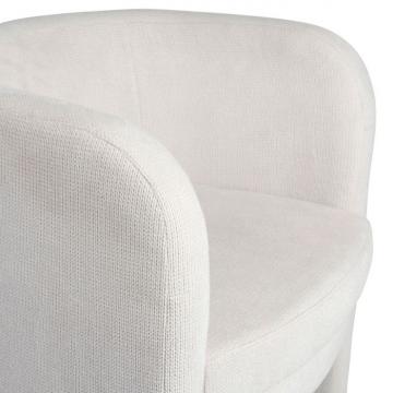 Fauteuil Club Tessia Ecru