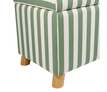 Banc Coffre Belly Vert Ecru