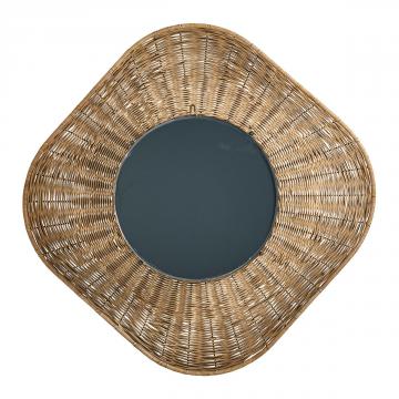 Miroir Isis Rotin Naturel Blanc d'Ivoire