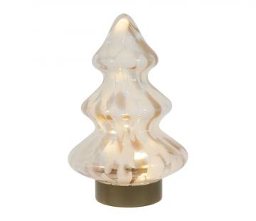 Deco Led Sapin Aiguipi Blanc Doré