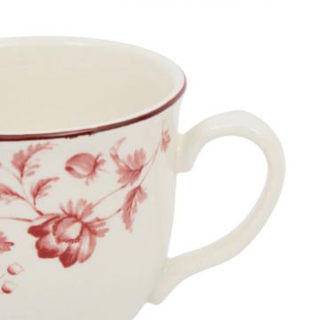 6 Paires Tasse Margaux Rouge Comptoir de Famille