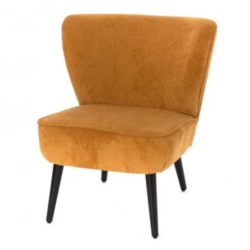 Fauteuil Coquille Velours Côtelé (2 couleurs)