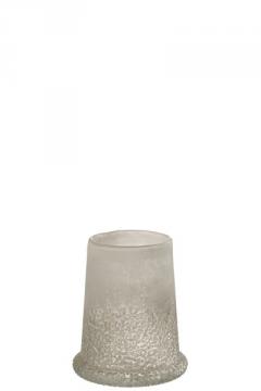 Photophore Sucre Verre Blanc PM