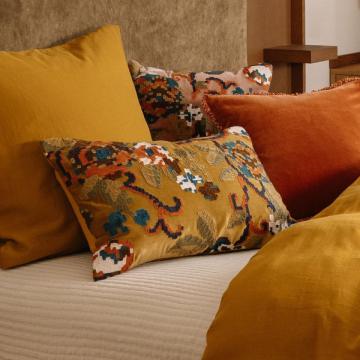 2 x Coussins Kendal Cumin Brodé (3tailles) NEW