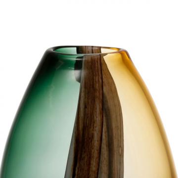 Vase Allen Ambre-Brun-Vert