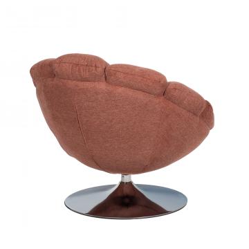 Fauteuil Pivotant Venus Velours Rose