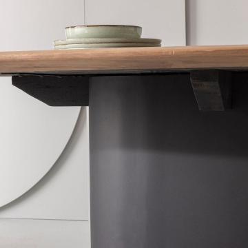 Table Galet Contemporaine Suar Massif