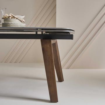 Table Céramique Noire Vecchio Extensible