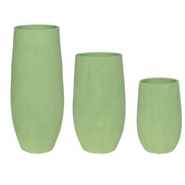 Vase Galea Céramique Vert Amande H40cm