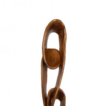 Sculpture Totem Sumba Teck H161cm