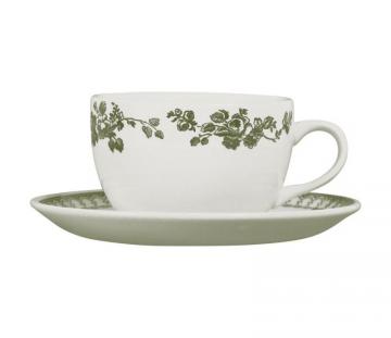 6 Paires Tasse Faustine Vert Anglais Comptoir de Famille