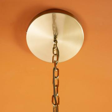 Lustre Montparnasse Métal Doré Opaline
