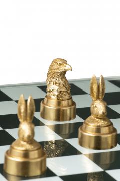 Jeu d'Echec Animaux Or/Bronze