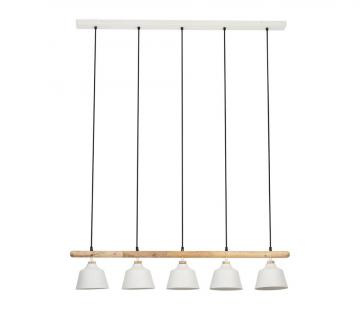 Suspension Indus Ferese Blanc 5 Feux
