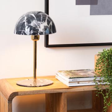 Lampe Basile Noir Marbré