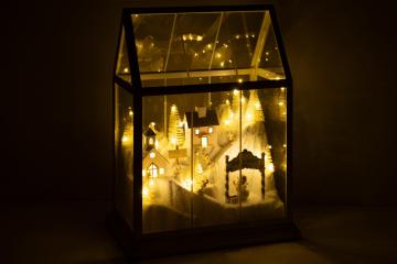 Village de Noël Verre Led MM