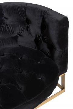 Fauteuil Velours Anthracite Wilson