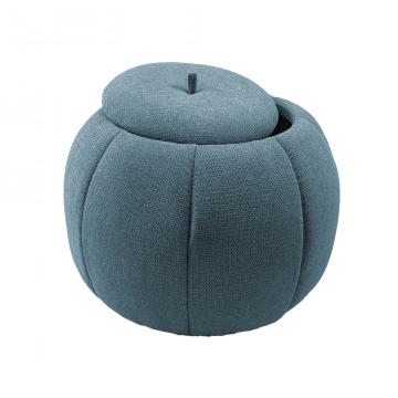 Pouf Coffre Rond Pumpkin Bleu