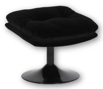 Fauteuil Memento Velours Uni Noir NOUVEAU