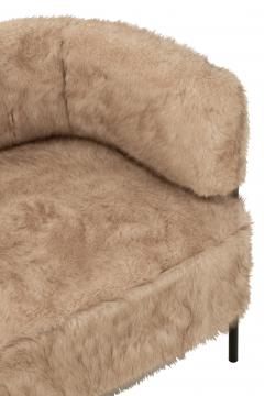 Canapé Fourrure Taupe 2 Places -NEW-
