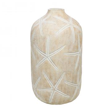 Vase Coleen Céramique Beige H74cm