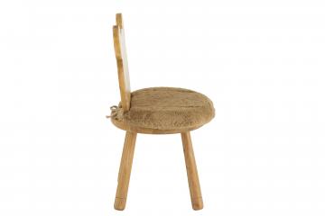 Chaise Enfant Nounours Bois Naturel