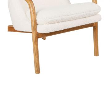 Fauteuil Elément Ivoire Bouclettes