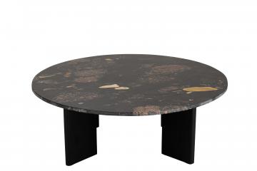 Table Basse Mathilde Marbre Noir Pêche