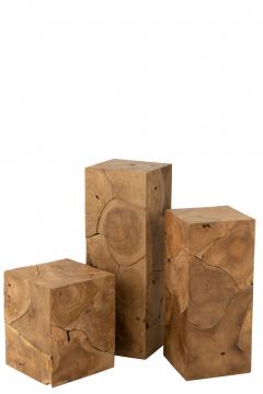 Colonne Puzzle Teck Naturel GM