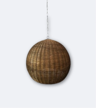 Suspension Maru Rotin Naturel ø115cm