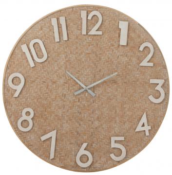 Horloge Rotin Naturel GM