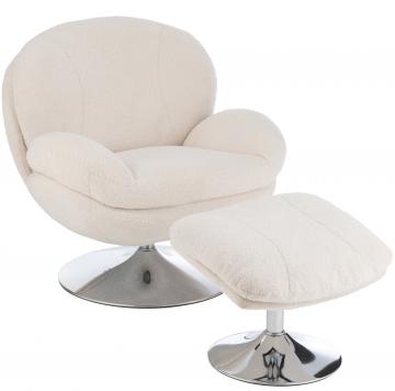 Fauteuil Relax + Repose Pieds Bouclettes