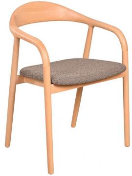 2 x Chaises Revano Taupe Hêtre