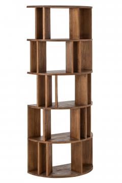 Bibliothèque Demi Cercle Mindi Naturel