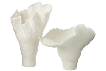 Vase Corolla Large Céramique Blanche H39cm