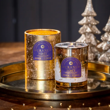Bougie Parfumée Mèche Bois Forêt Mystérieuse 300g