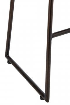 Tabouret de Bar Cuir Marron Indus Vintage