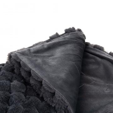 Plaid Diana Gris Foncé 130x170