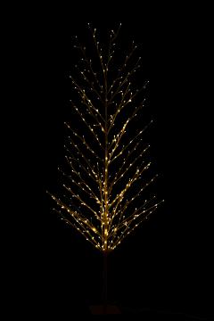 Sapin Dénudé Leds Métal Noir H200cm