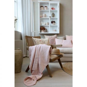 Vitrine Murale Marseille 4 Tablettes Bois Blanc
