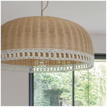 Suspension Joséphine Rotin Naturel GM