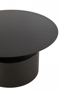 Table Basse de Salon Métal Noir