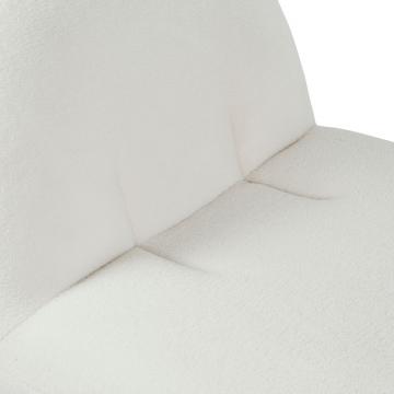 Fauteuil Maudan Blanc Bouclettes