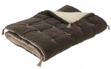 Futon Matteo Velours / Lin Gris Charbon 180x80 Blanc d'Ivoire