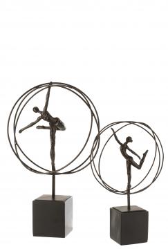 Statue Gymnaste Femme Cercle Jline By Jolipa