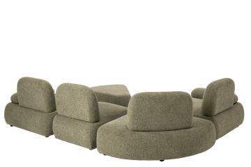 S/5 Canapé Modulable Olivia Vert Olive