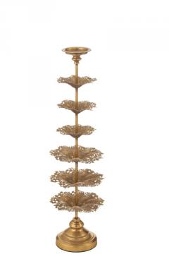 Chandelier Arbre Métal Or H79.5cm