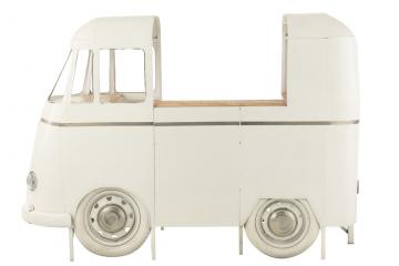 Meuble Bar Van Vintage Métal Blanc