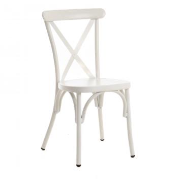 Chaise de jardin Alu Blanc Bourdon